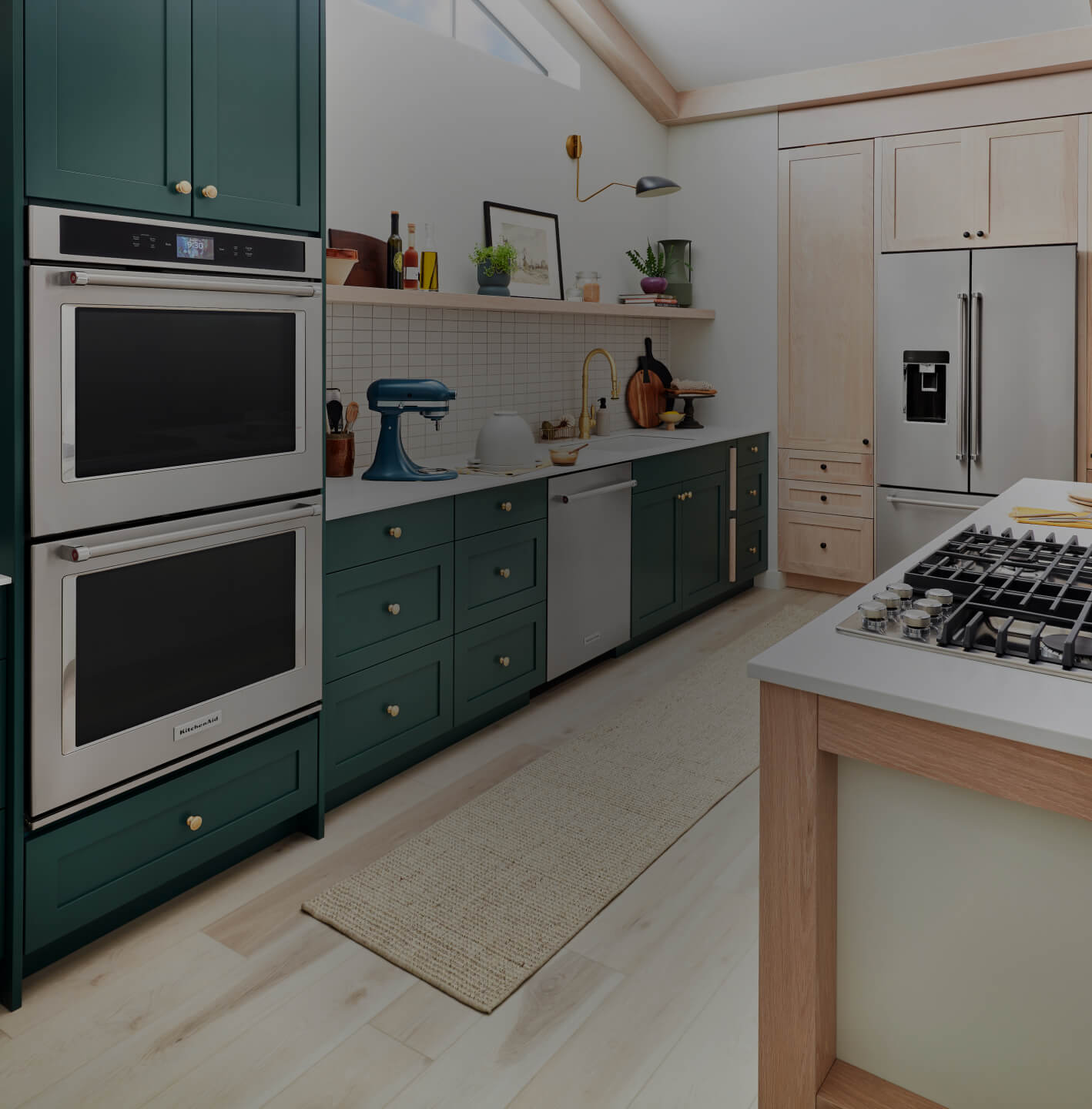Open and airy kitchen with KitchenAid® major appliances