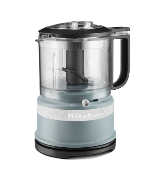 A 3.5 Cup Food Chopper in Matte Fog Blue.