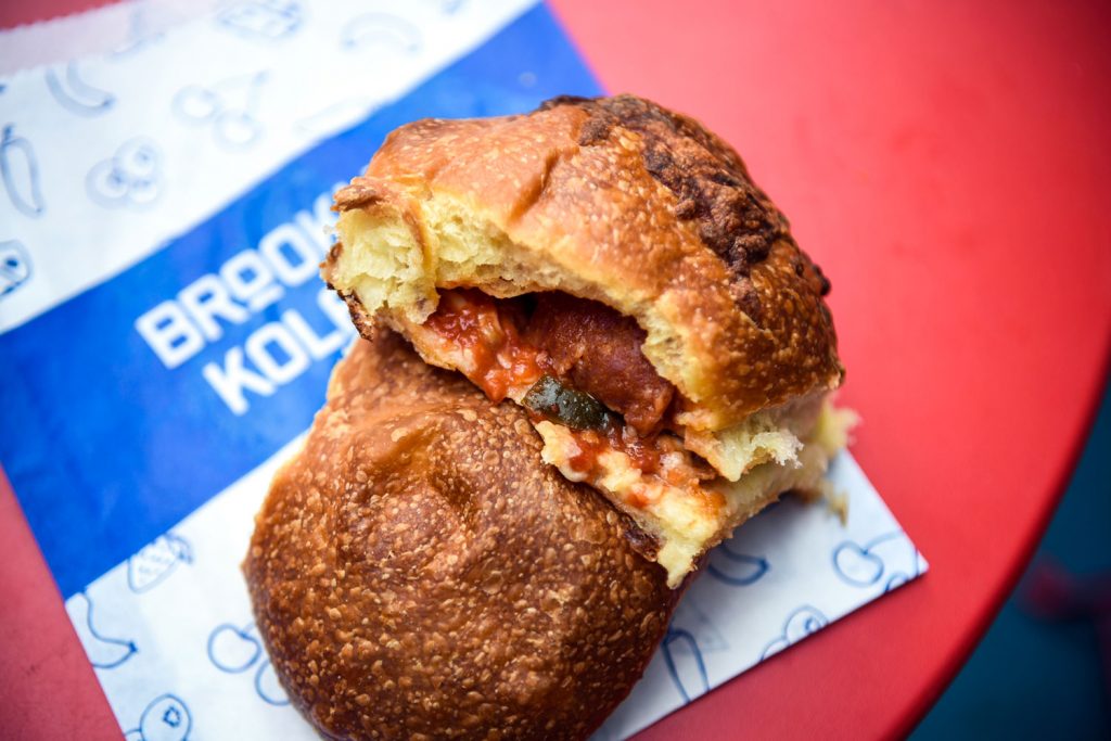 Two meat kolaches.