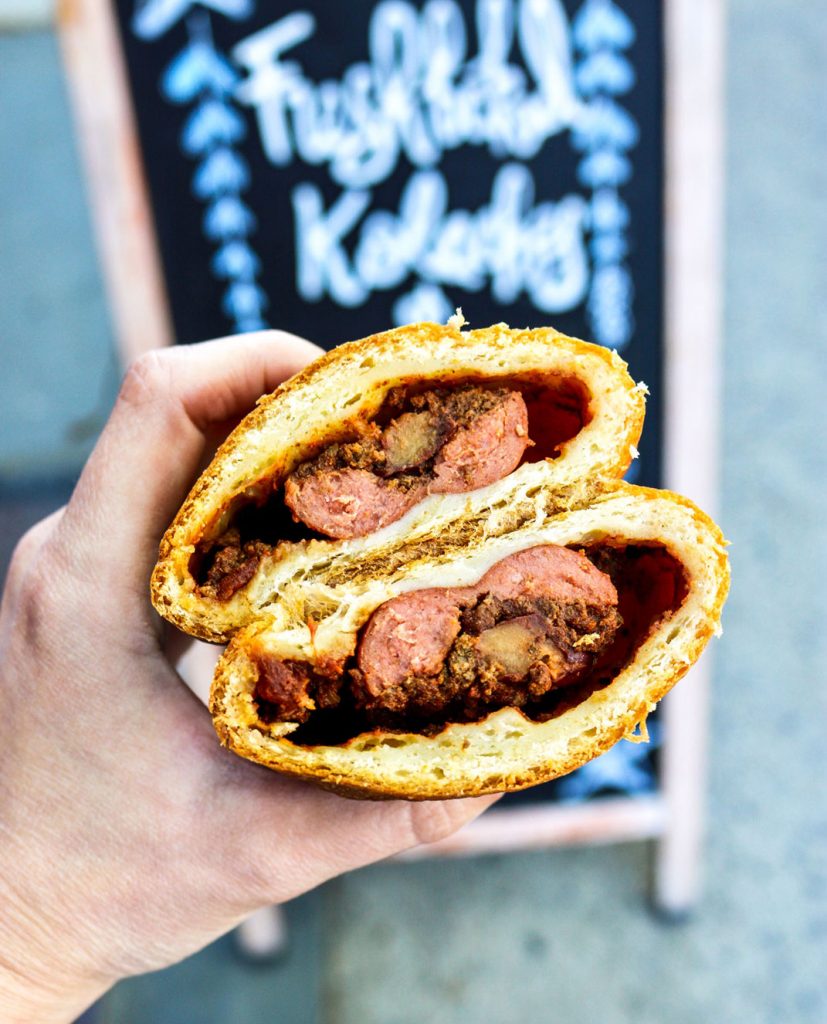 A meat kolache.
