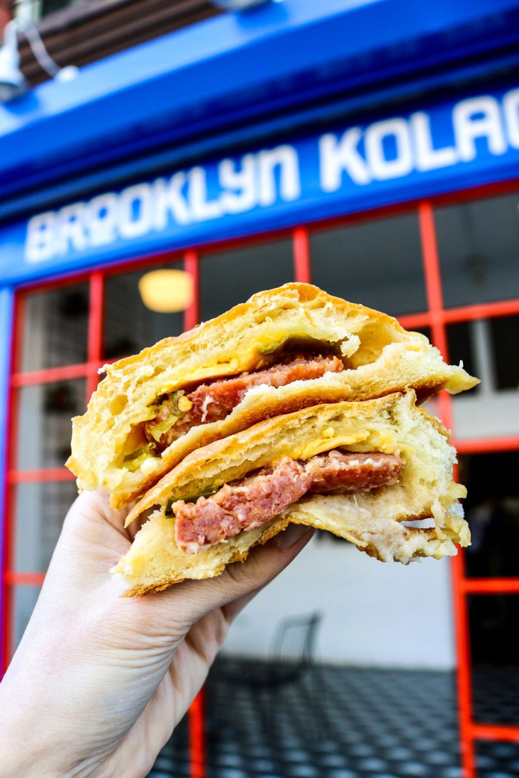 A meat kolache.
