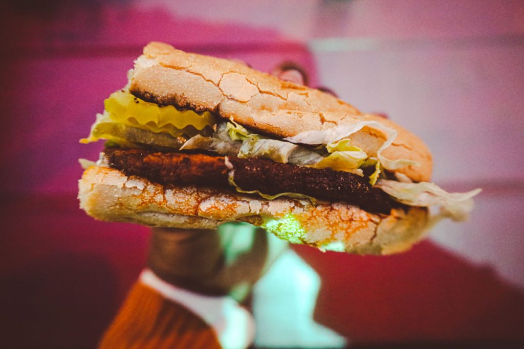 A po'boy sandwich.