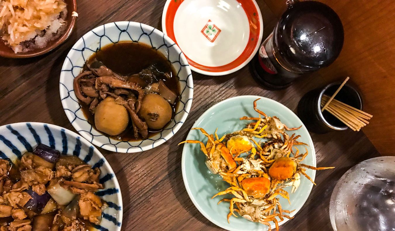 Seafood dishes of Nobu-ya.