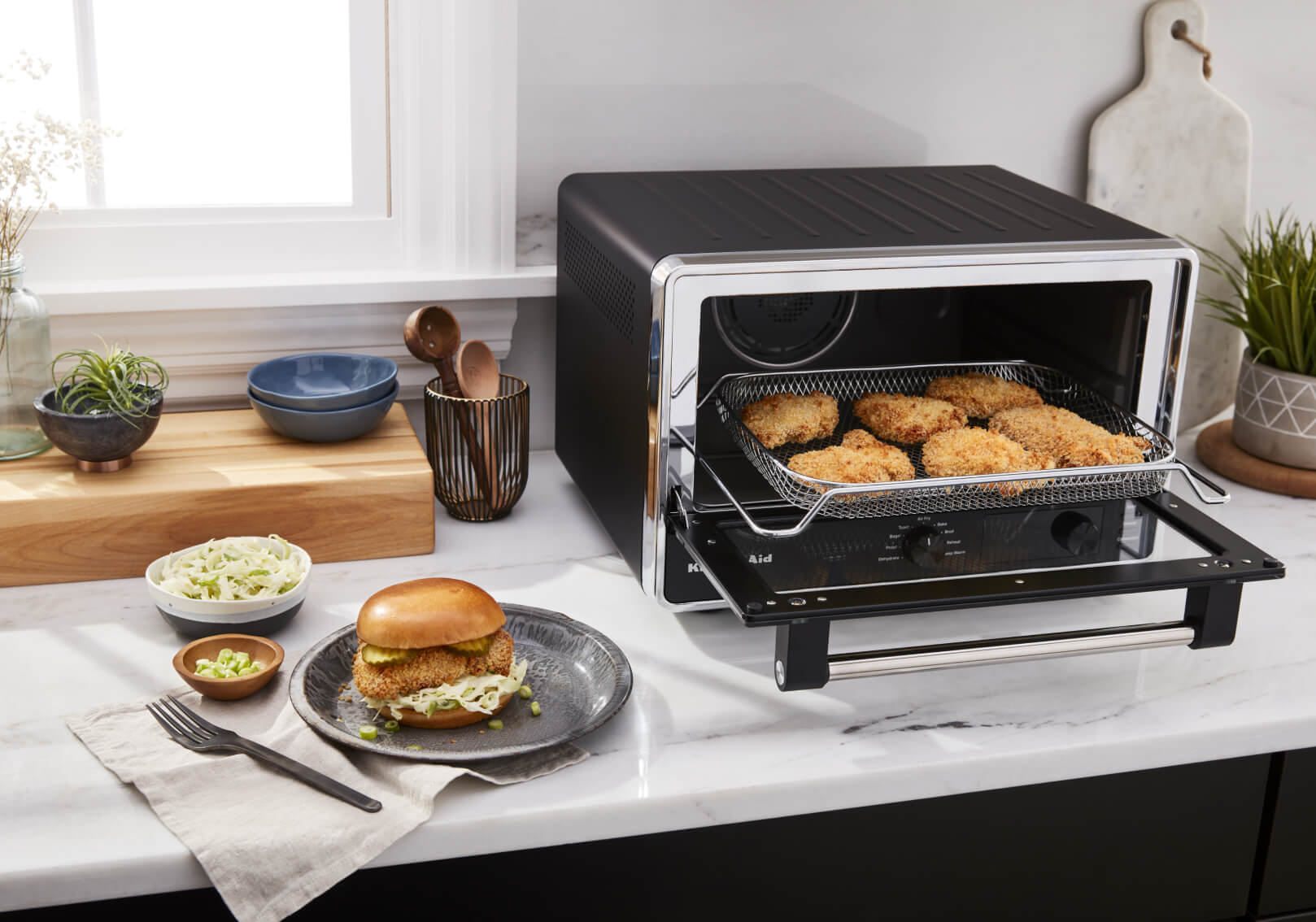 KitchenAid® Digital Countertop Oven with air fried chicken