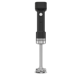 A variable speed cordless hand blender.