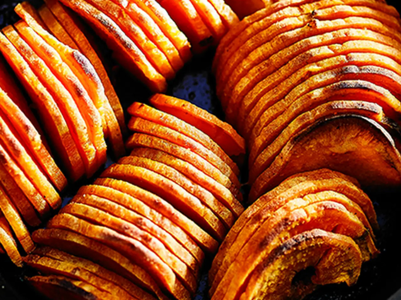 Sweet potato slices