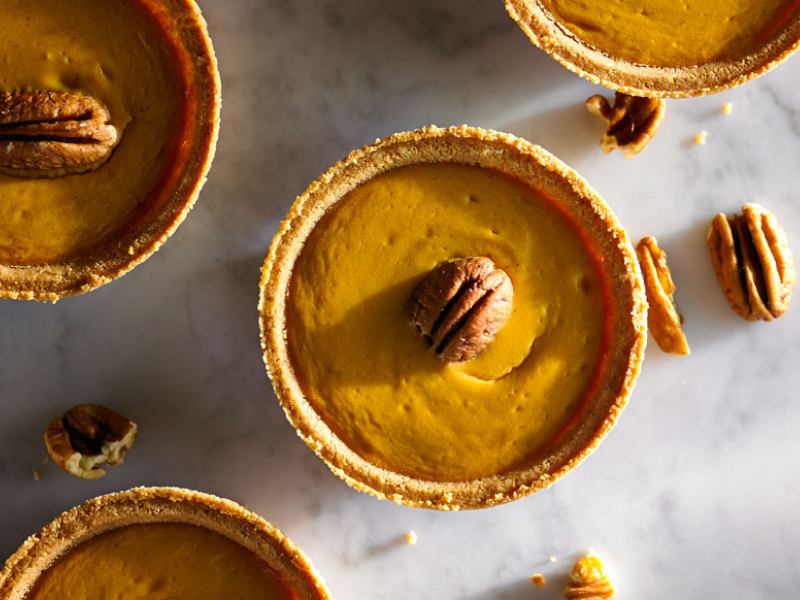 Individual sweet potato tarts 