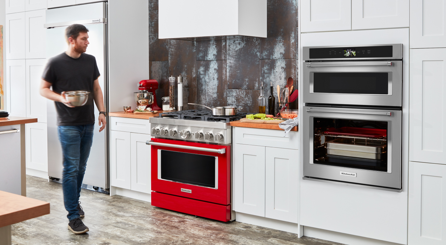 Modern kitchen with KitchenAid® appliances