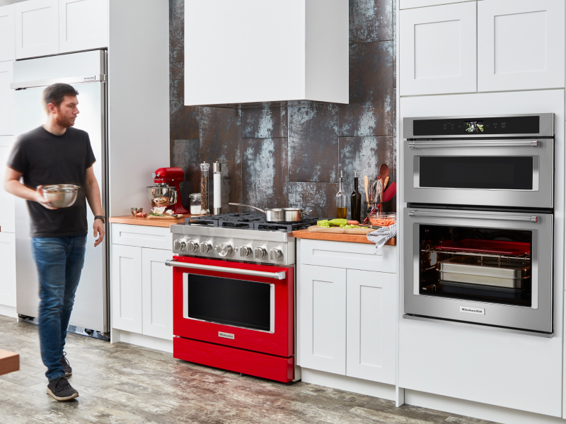 Modern kitchen with KitchenAid® appliances