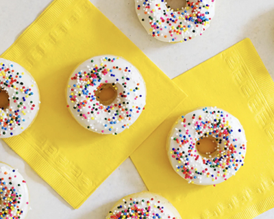 Brown butter vanilla bean mini doughnuts