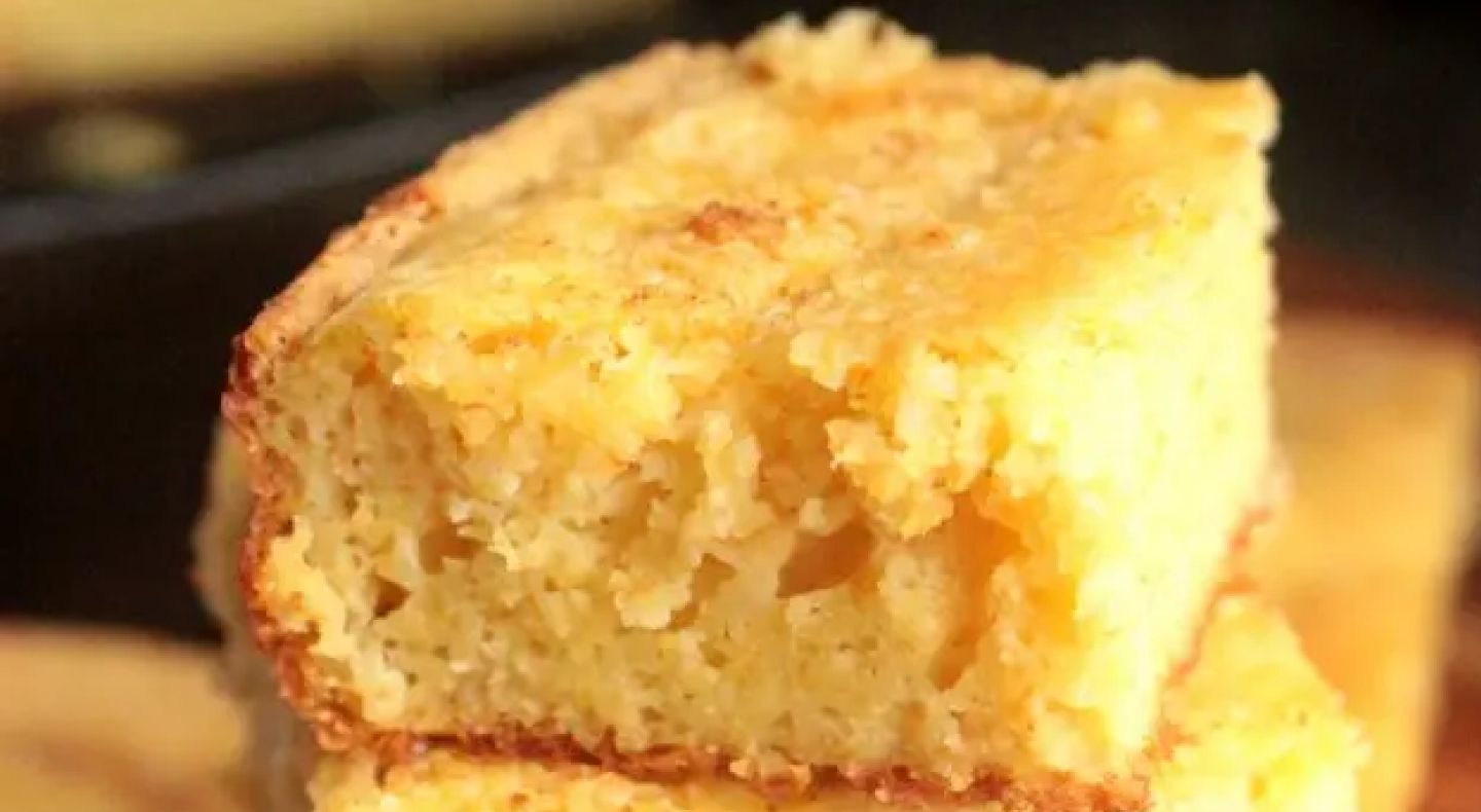 Slice of cornbread