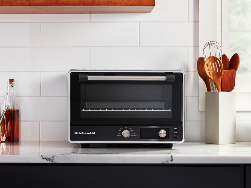 KitchenAid® countertop oven on white counter