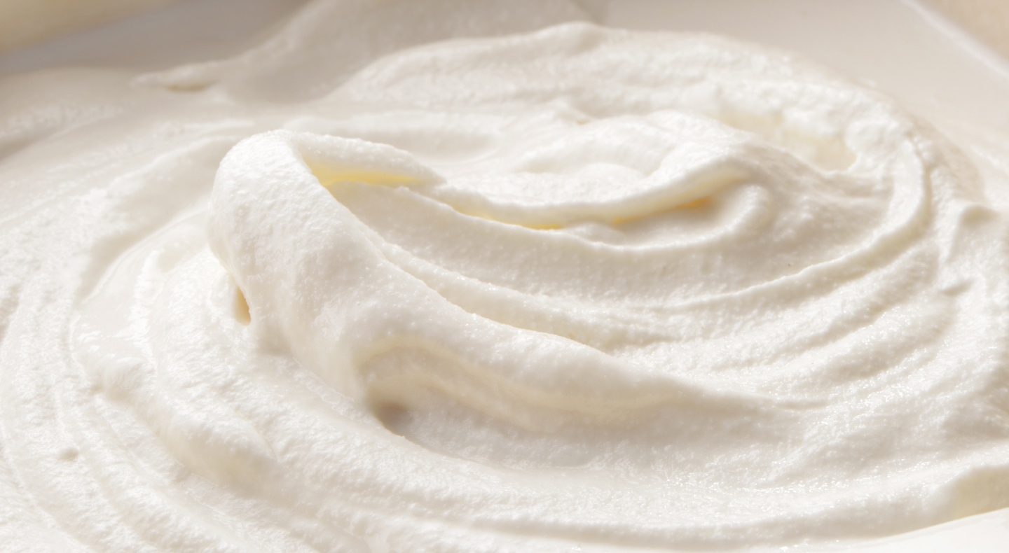 Creamy white frosting