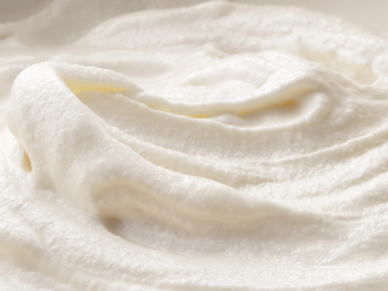 Creamy white frosting
