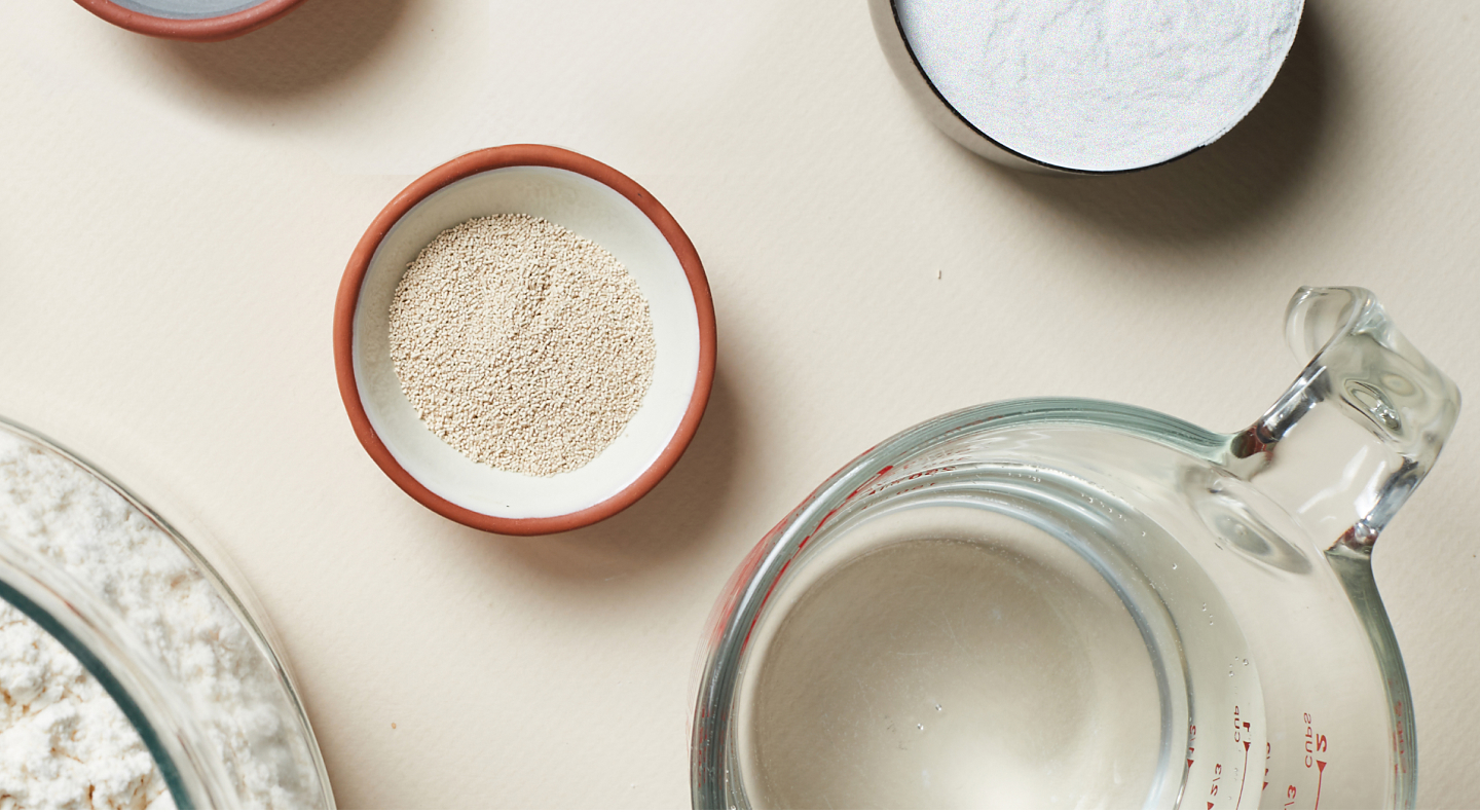 Ingredients in measuring cups