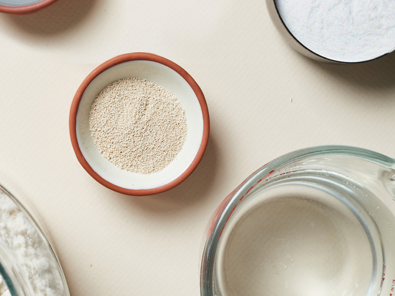 Ingredients in measuring cups