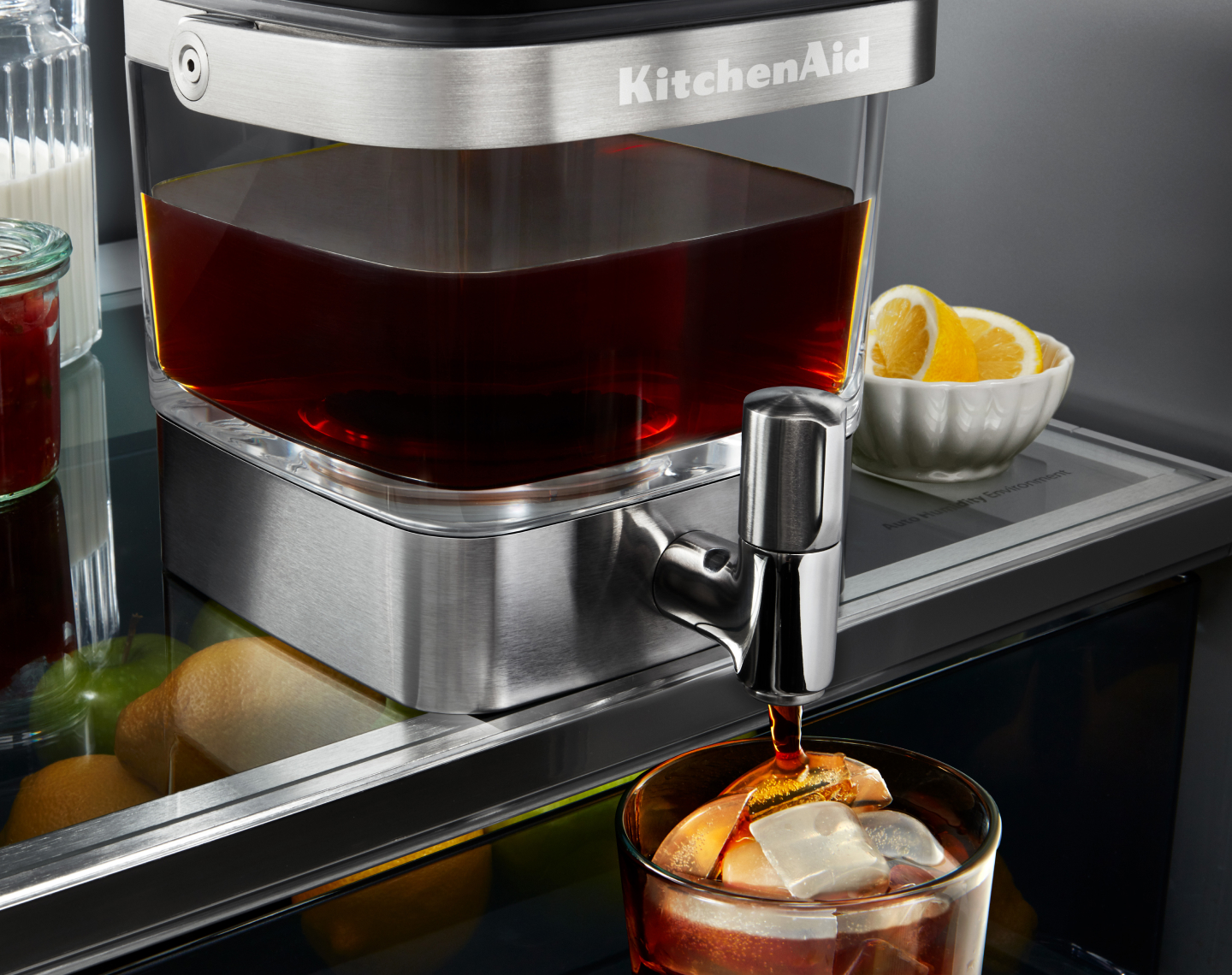 Cold brew made with a KitchenAid® cold brew maker