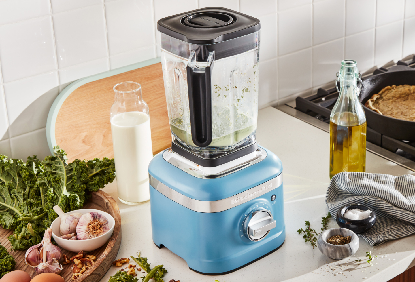 Blue KitchenAid® blender