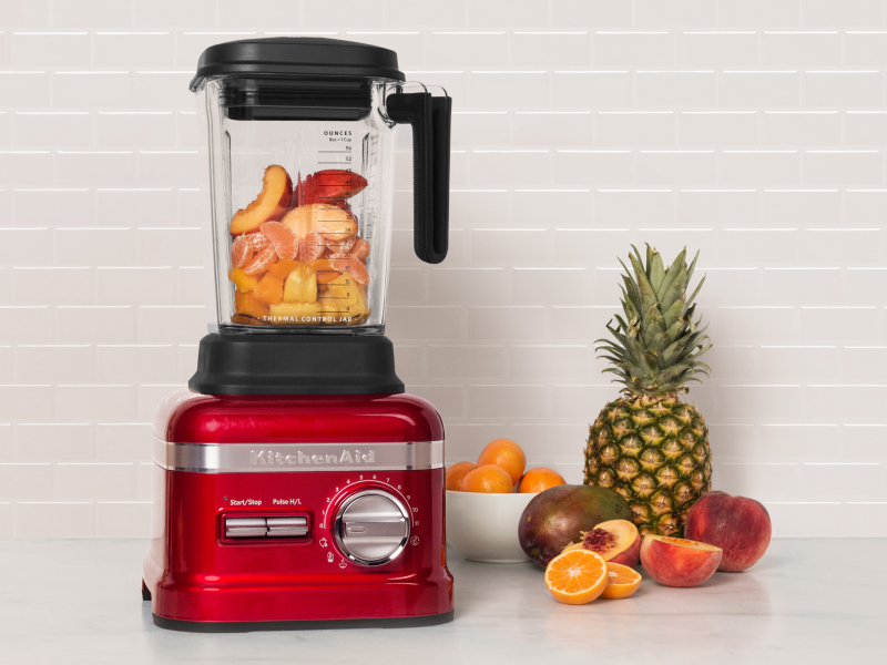 Fruits ready to blend in a KitchenAid® blender