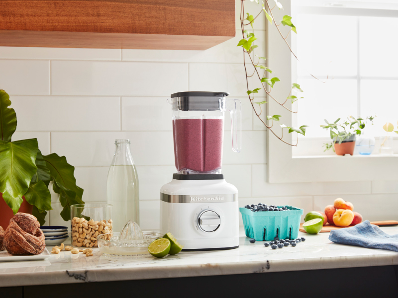 Shake in a white KitchenAid® blender
