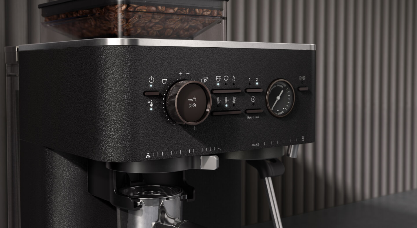 Black KitchenAid® espresso machine 