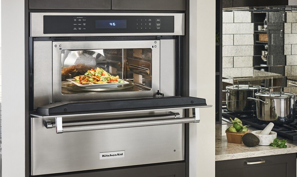 Nachos inside a KitchenAid® Built-In Microwave