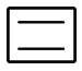 A box with a bar on the top and bottom