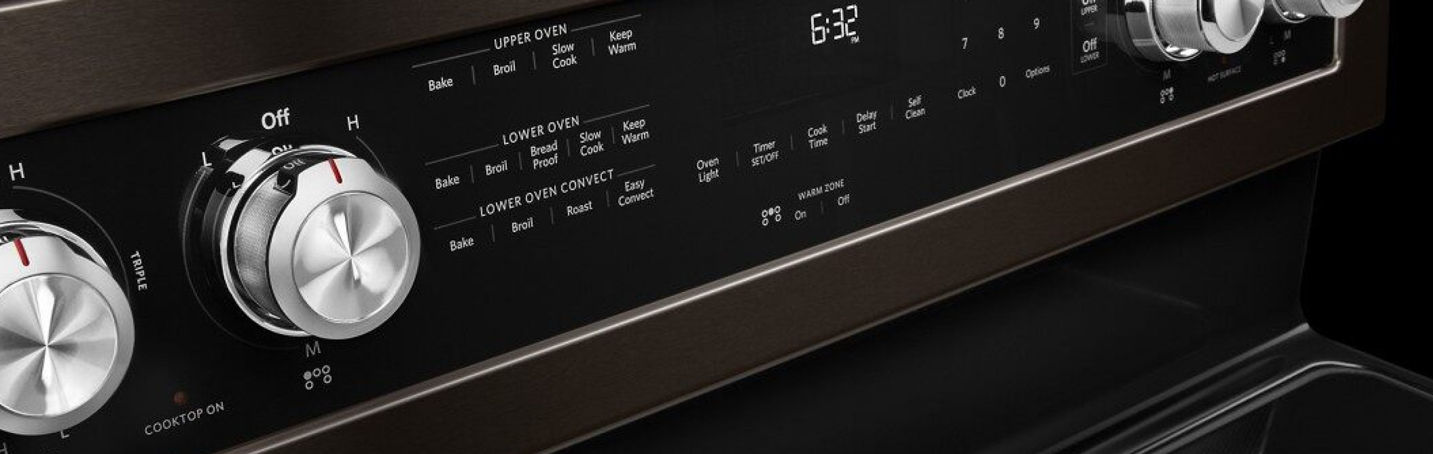 Close-up image of the settings dial on an oven