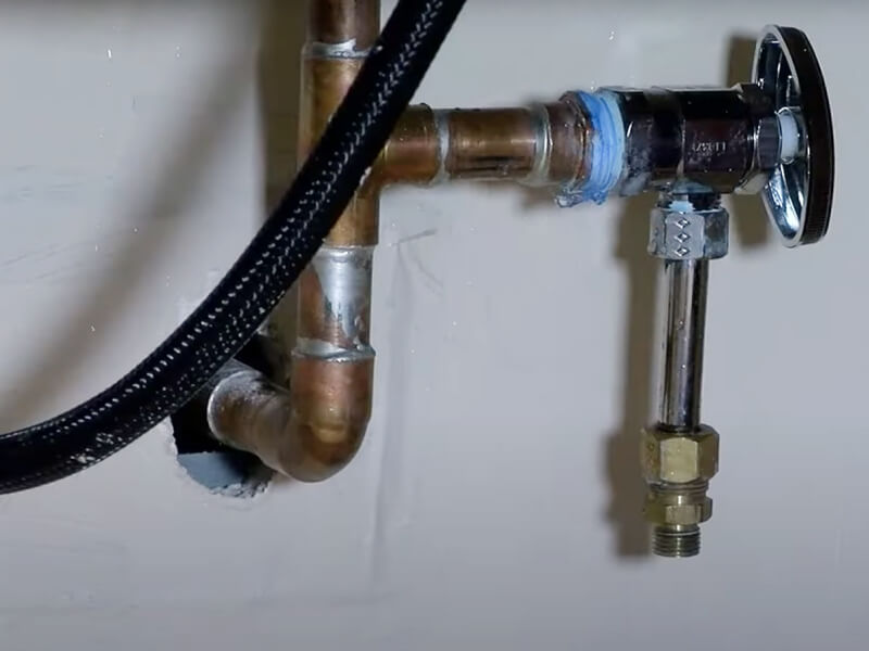 image of water shut-off plumbing