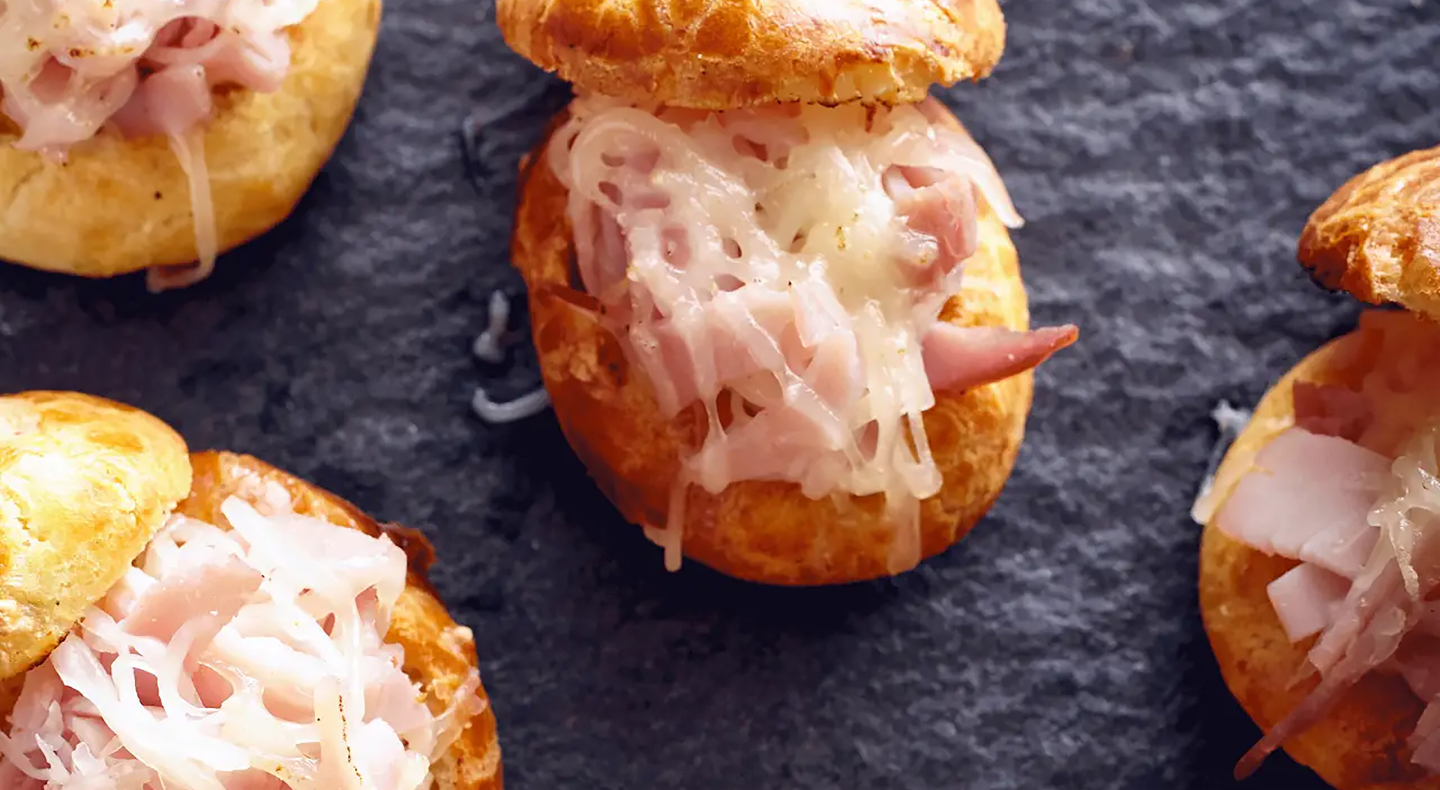 Ham and cheese pastries