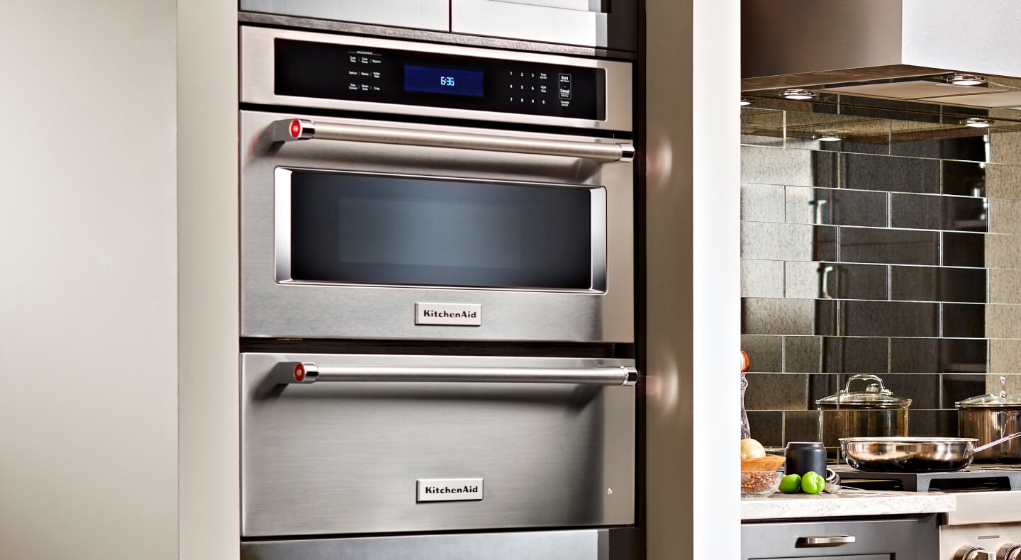 KitchenAid® 30" Built In Microwave Oven and KitchenAid® Slow Cook Warming Drawer