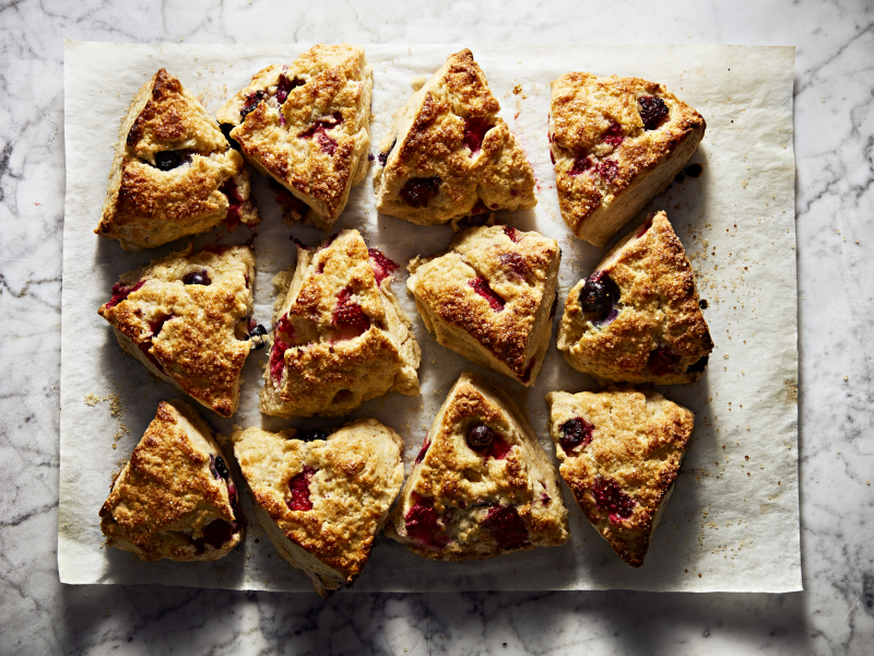 Mini fruit-filled pastries.