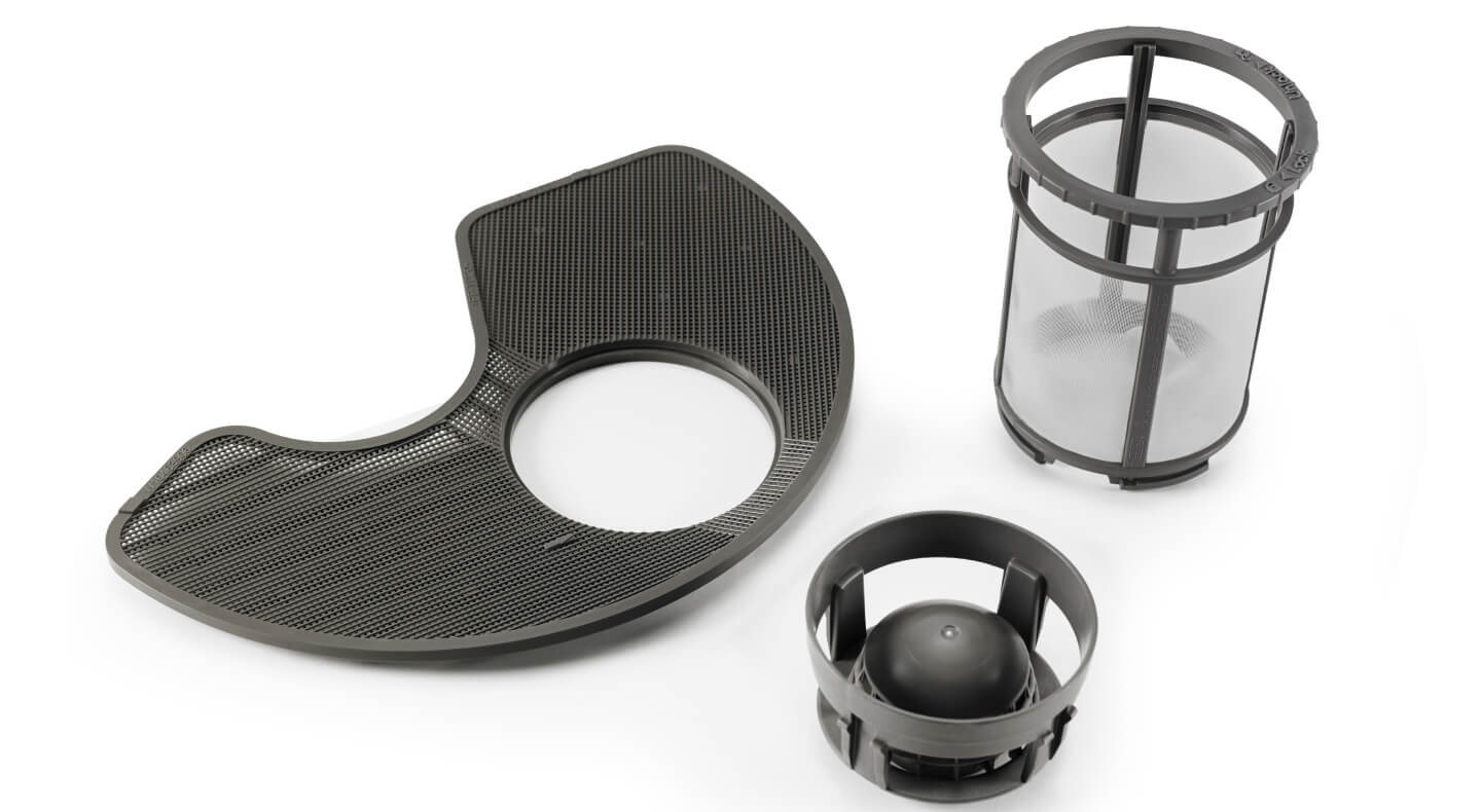 Dishwasher filter parts