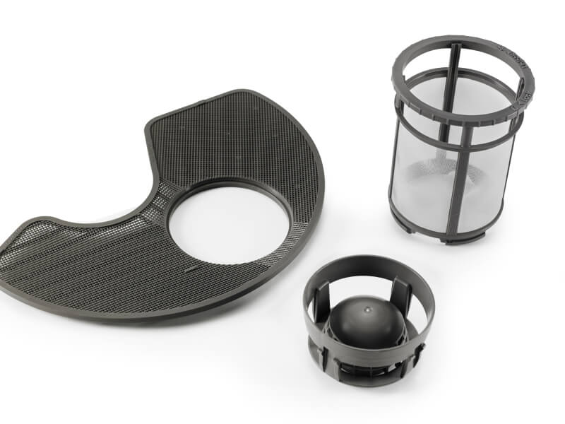 Dishwasher filter parts