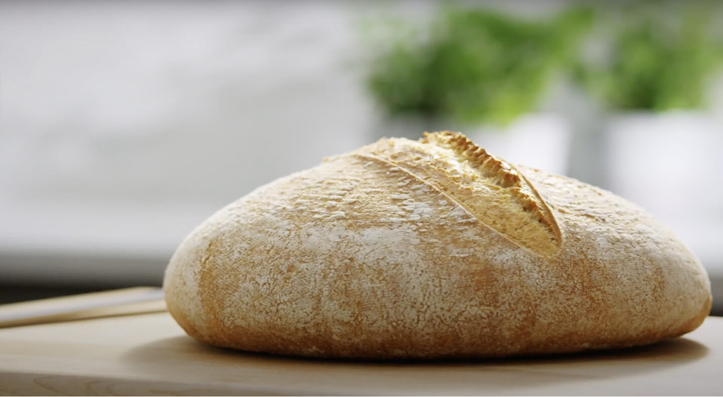 A round loaf of bread