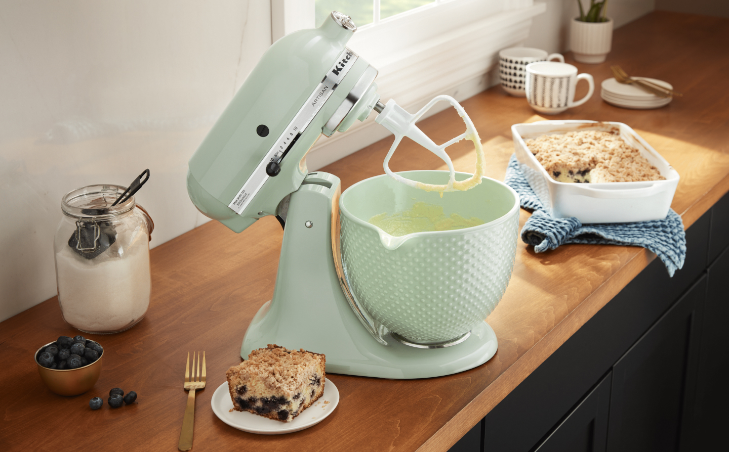 KitchenAid® stand mixer in a kitchen