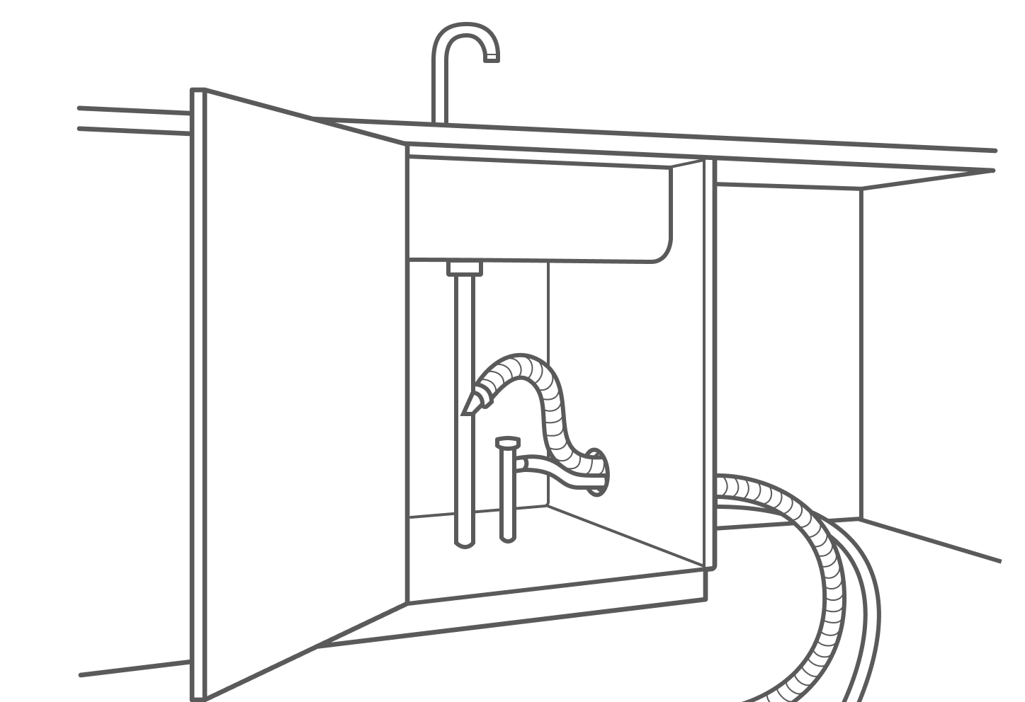 Hose connection infographic