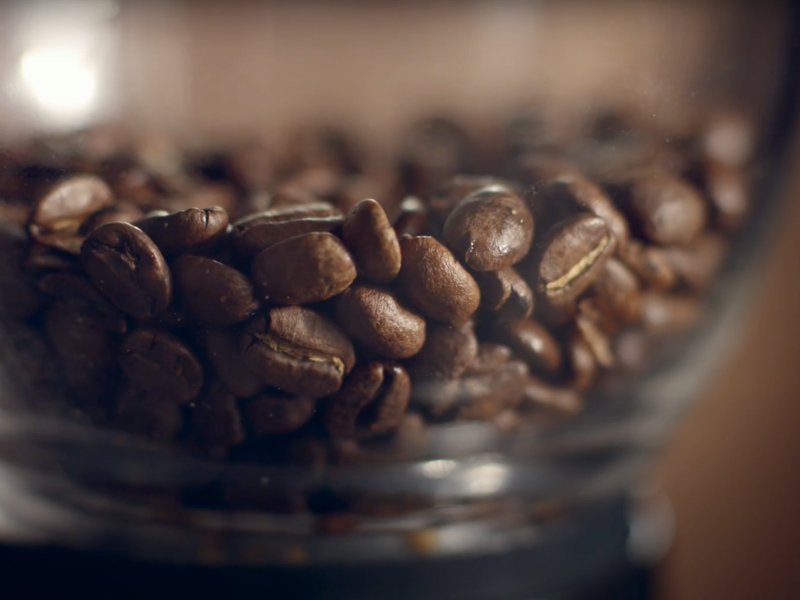 Fresh coffee beans