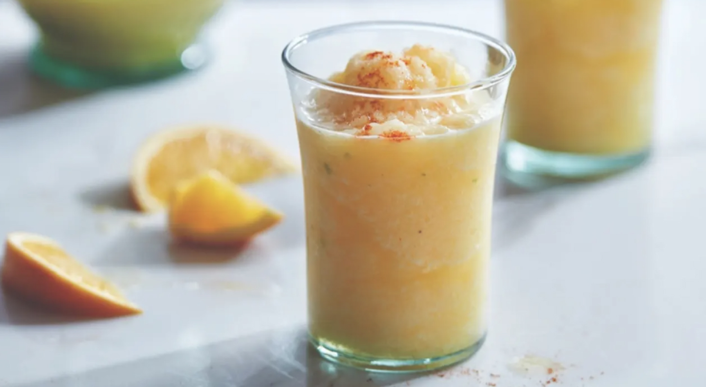 Slushies in glasses