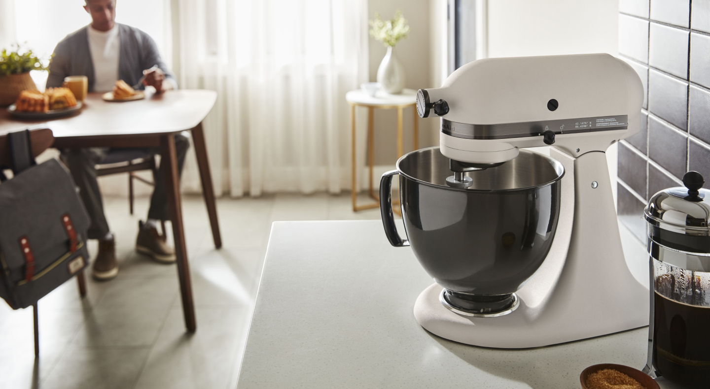 A KitchenAid® stand mixer