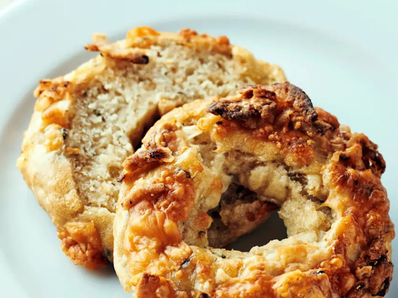 Parmesan herb bagel