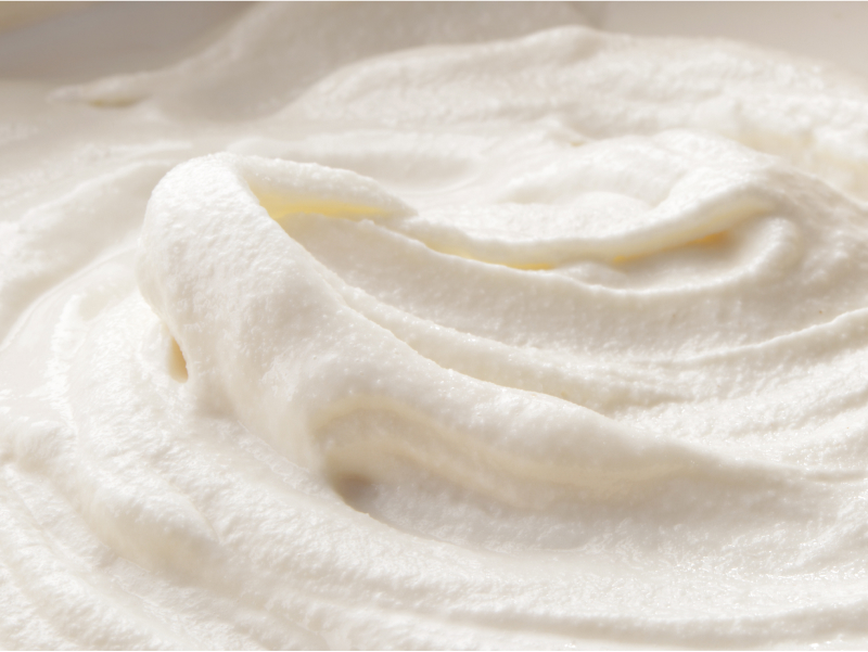 Whipped, creamy substance