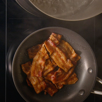 Bacon in a skillet