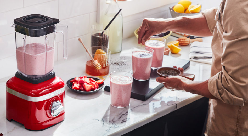 KitchenAid® blender with berry smoothie 