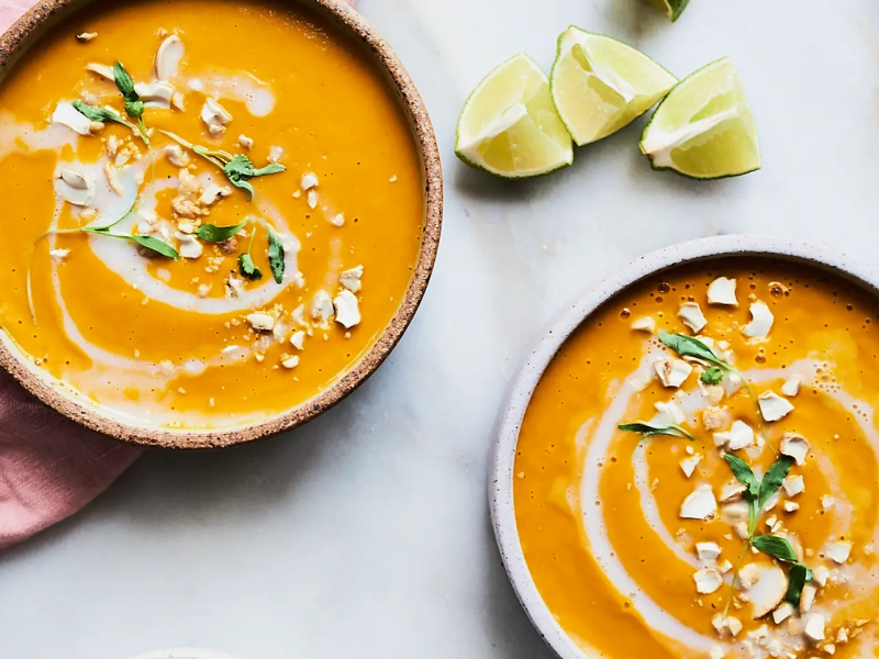 Soups in a bowl