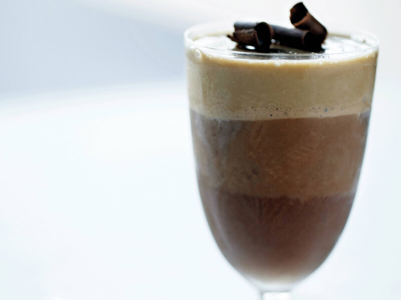 Chocolate mousse in a glass