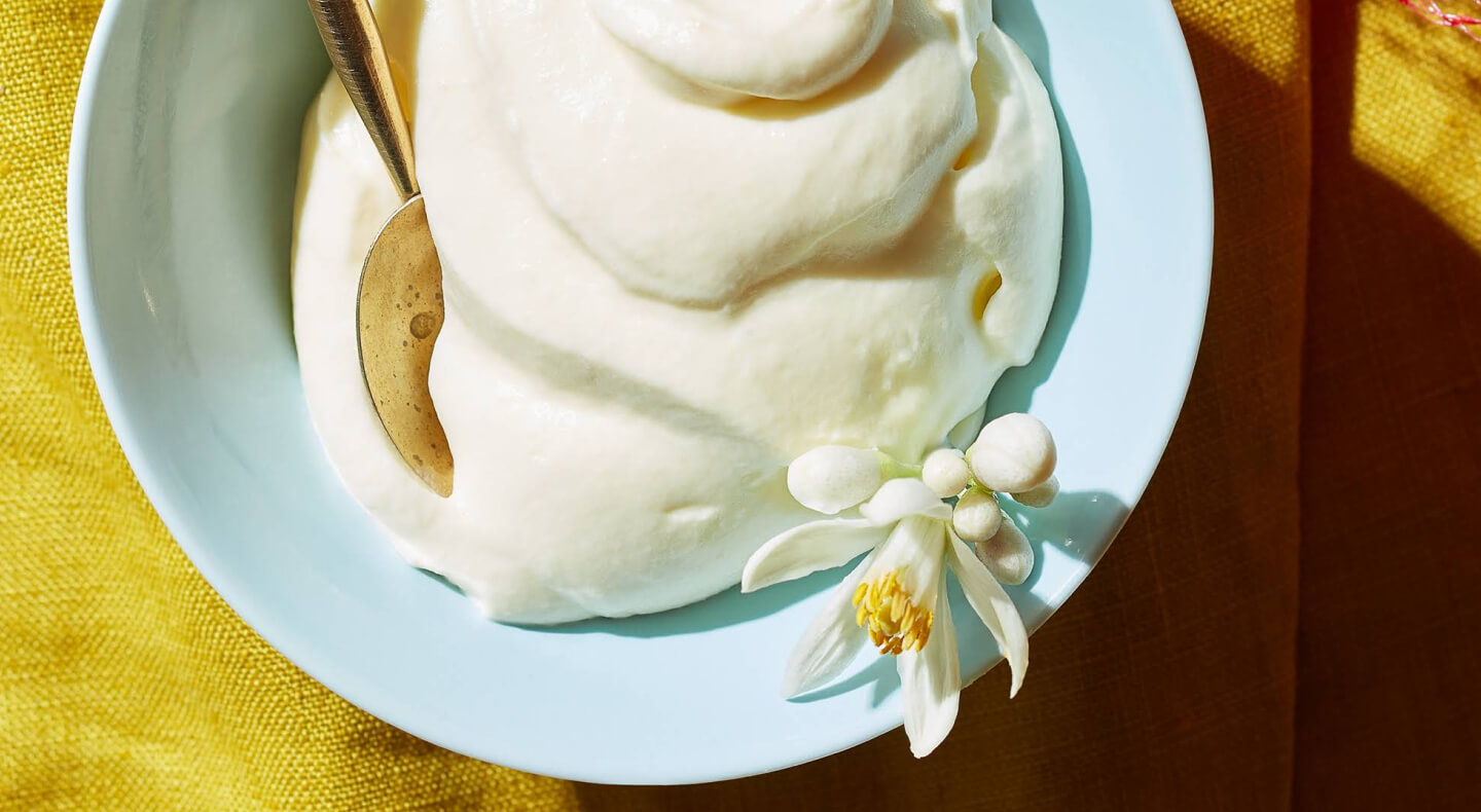 Mousse in a dish
