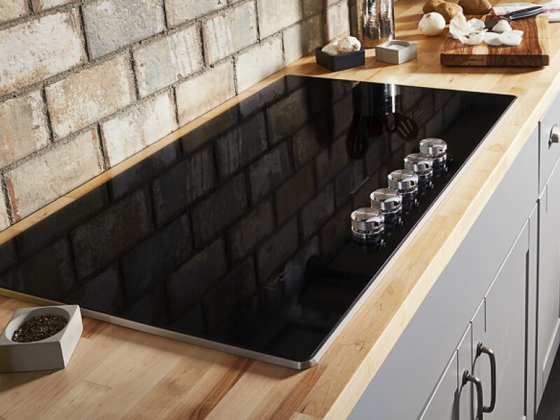 Black KitchenAid® electric cooktop
