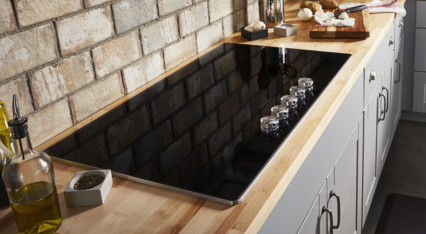 Black KitchenAid® electric cooktop