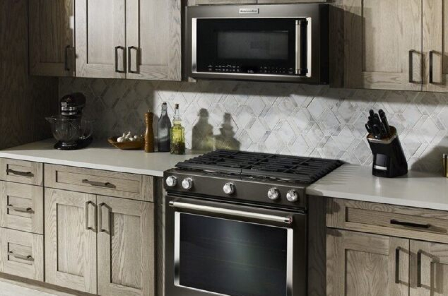 A KitchenAid® stainless steel slide-in range